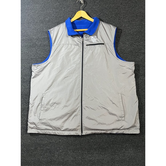 Walt Disney World Mickey Mouse Blue Fleece Full Zip Vest Mens XXXL Plus Size - Picture 9 of 12